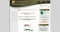 Desktop Screenshot of cheval-alimentation.com