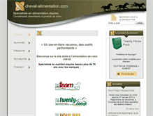 Tablet Screenshot of cheval-alimentation.com